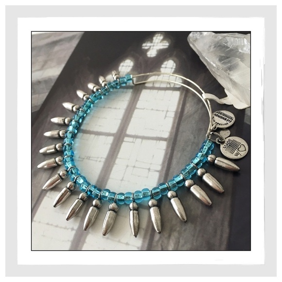ALEX & Ani Blue 'Spike Of Confidence' Bracelet - Picture 1 of 3